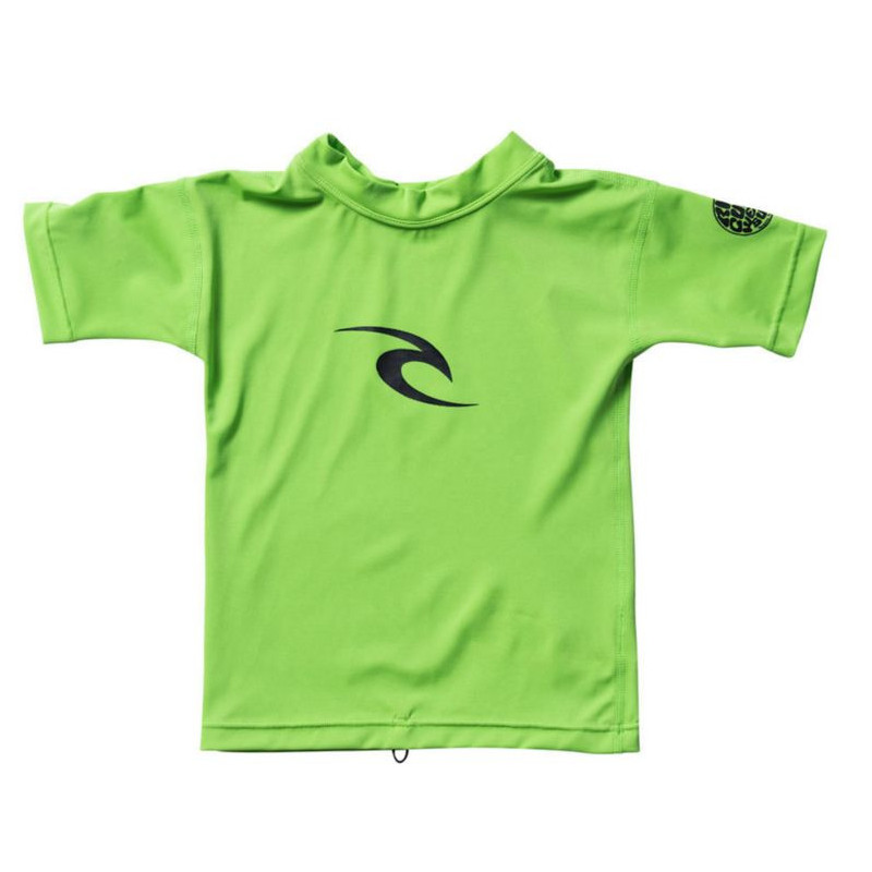 Rip Curl Grom Corpo lasten UV-suojattu lyhythihainen paita, limen vihreä