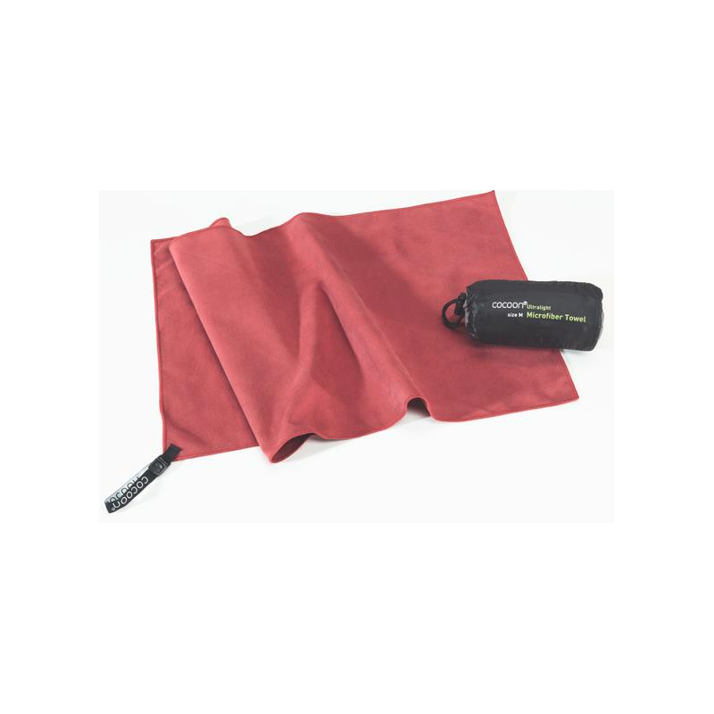 Cocoon Microfiber Towel matkapyyhe punainen