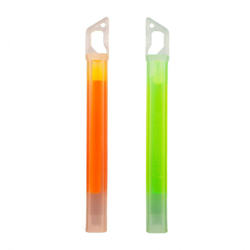 Lifesystems Light Sticks valotikut 2kpl oranssi ja vihreä