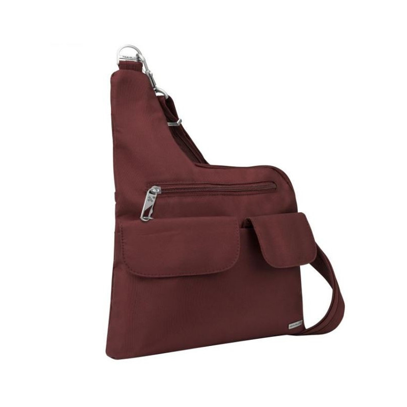 Travelon Anti-Theft Classic Crossbody Bag turvakäsilaukku, tummanpunainen