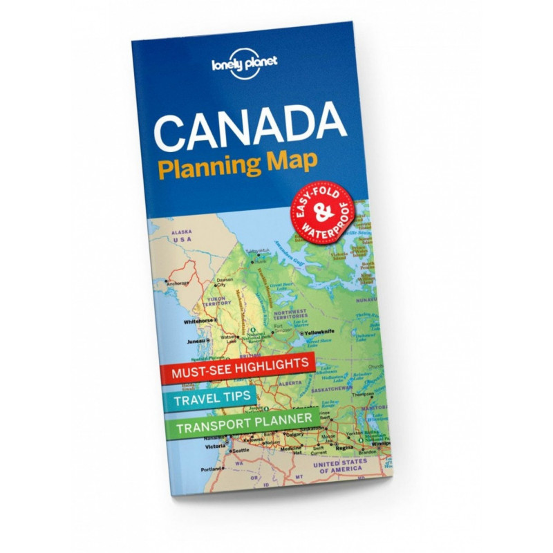 Lonely Planet Canada Planning Map, Kanada suunnittelukartta