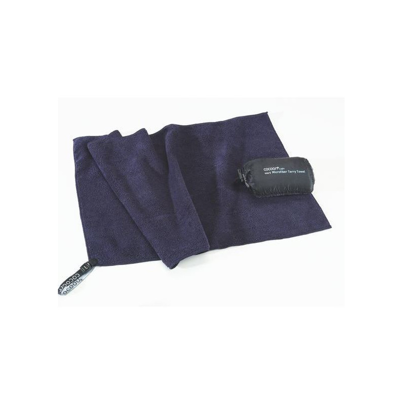 Cocoon Microfiber Terry Towel matkapyyhe tumman sininen