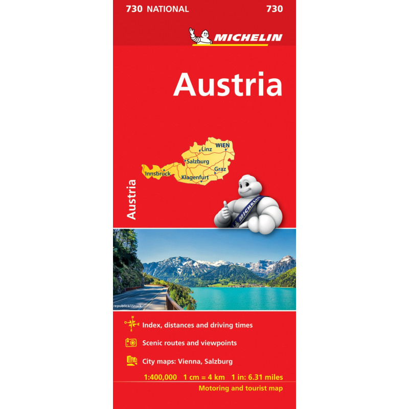 Michelin Itävalta tiekartta
