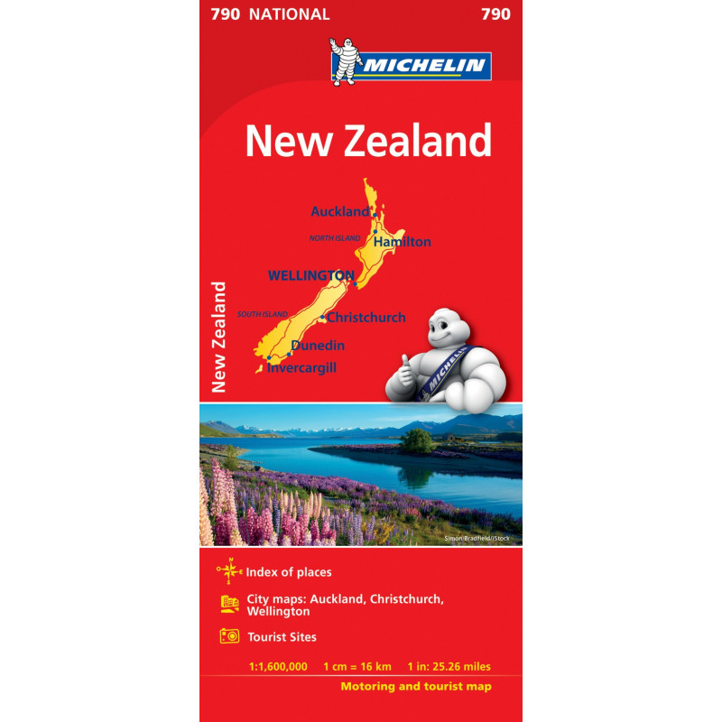 Michelin Uusi-Seelanti kartta