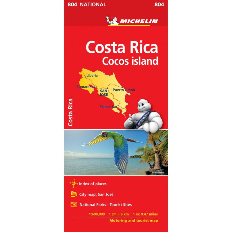 Michelin Costa Rica Kookossaaret Kartta
