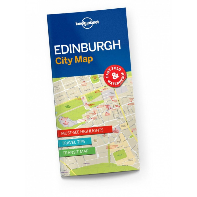 Lonely Planet Edinburgh kaupunki kartta