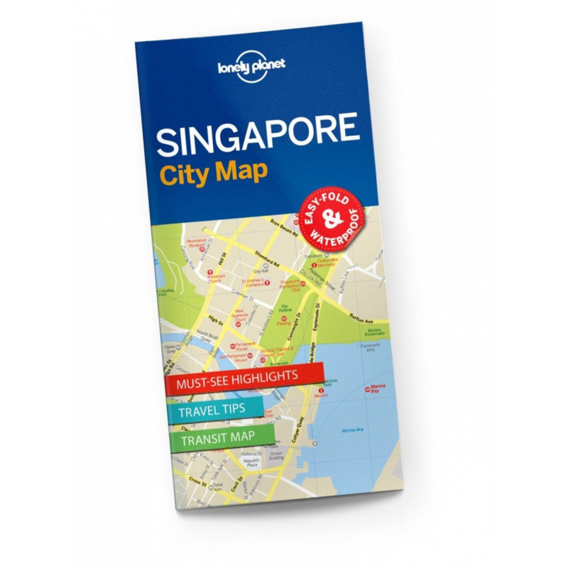 Lonely Planet Singapore kaupunki kartta