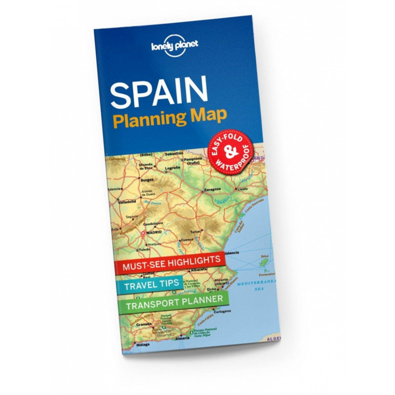 Lonely Planet Espanja suunnittelu kartta