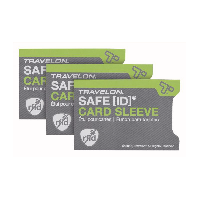 Travelon RFID suoja luottokortille, 3kpl