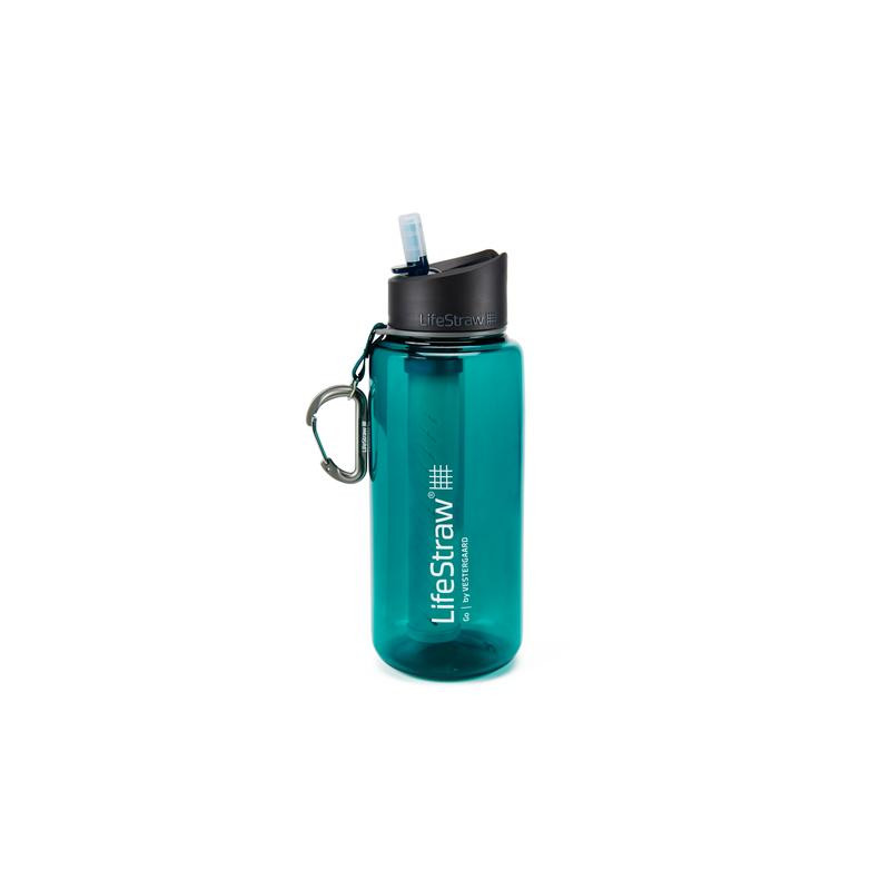 LifeStraw Go water filter bottle 1000ml vedenpuhdistuspullo, vihreä