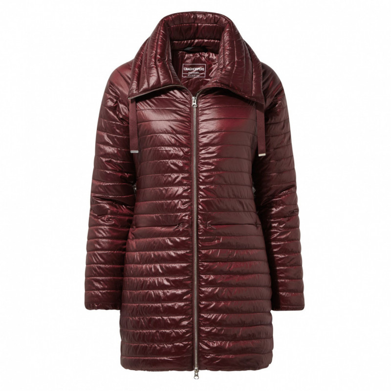 Craghoppers Mull Jacket Wild Berry naisten pakattava takki koko 42, LÖYTÖNURKKA