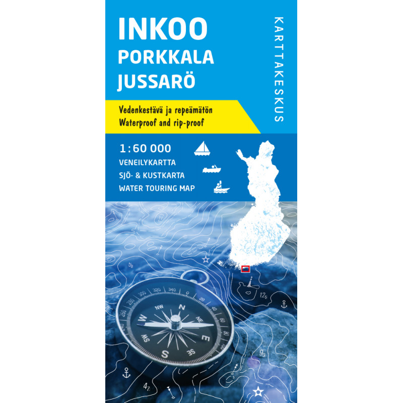 Karttakeskus Inkoo Porkkala Jussarö, veneilykartta 1:60 000