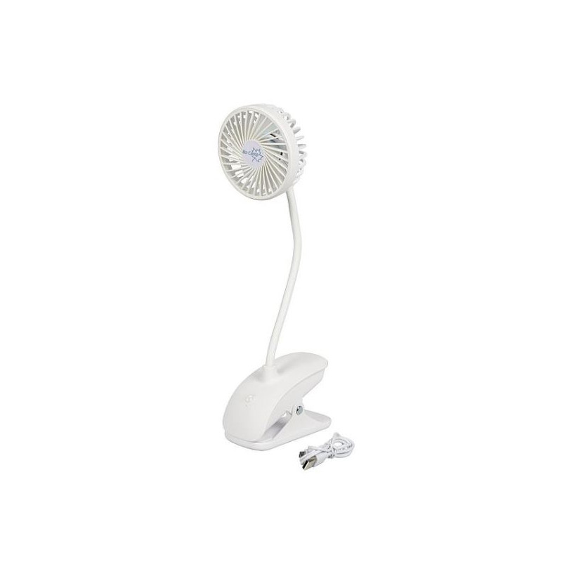 Bo-camp rechargeable tablefan with clamp and flexible arm