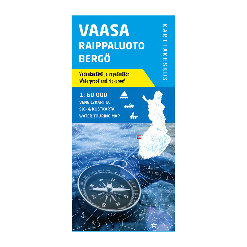 Karttakeskus Vaasa Raippaluoto Bergö, veneilykartta 1:60 000