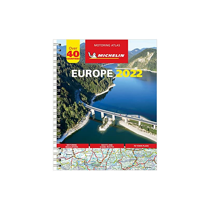 Michelin Eurooppa 2023 tiekartta, turistikartta