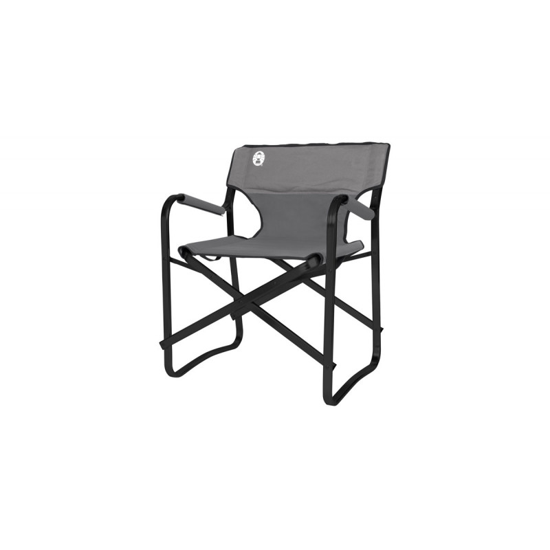 Coleman Steel Deck Chair matkatuoli musta