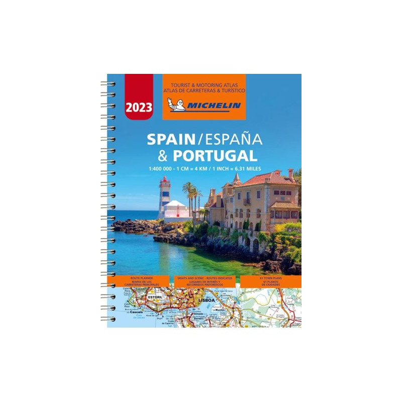 Michelin Espanja & Portugali 2023 matkailu ja autoilukartta