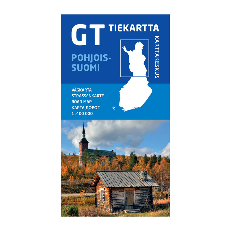 GT tiekartta Pohjois-Suomi, 2022