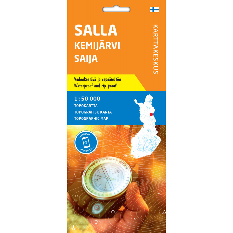Salla Kemijärvi Saija, Topokartta 1:50 000