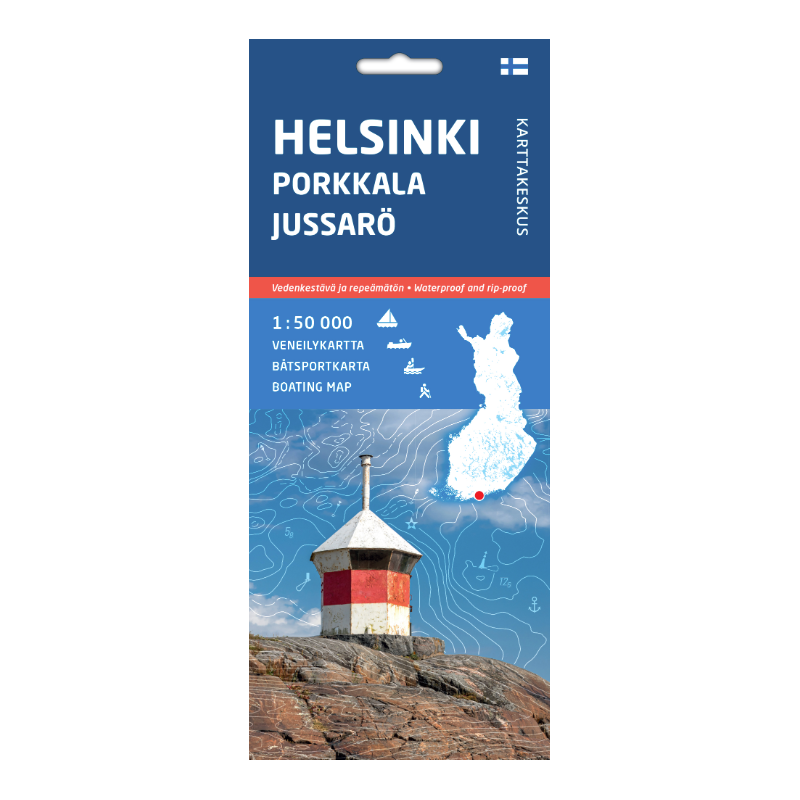 Helsinki Porkkala Jussarö, veneilykartta 1:50 000