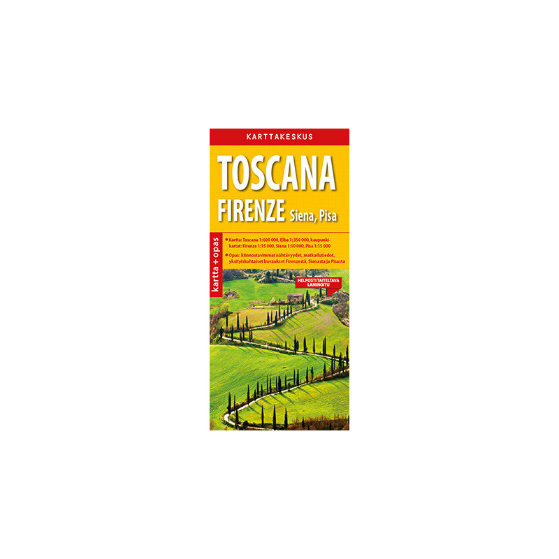 Karttakeskus Toscana ja Firenze kartta + opas